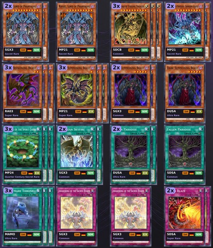 Mazzo mostri sacri - yu-gi-oh!,